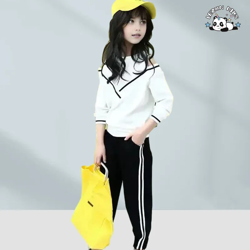LEZONKIDS - Spring Autumn Hoodie Sports Suits Little Girls Clothing Sets Girls' Clothing SetsLong Sleeve Children Set